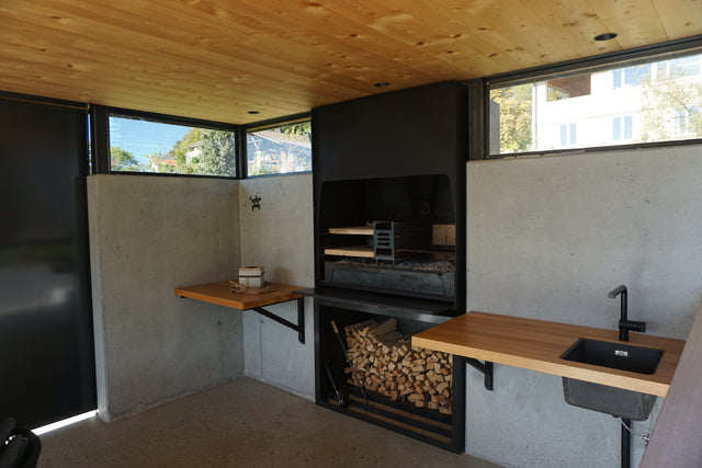 Outdoorküche mit besonderen Details