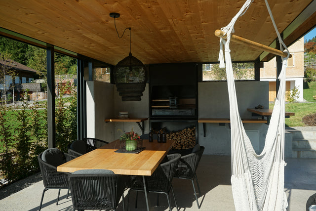 Outdoorküche mit besonderen Details