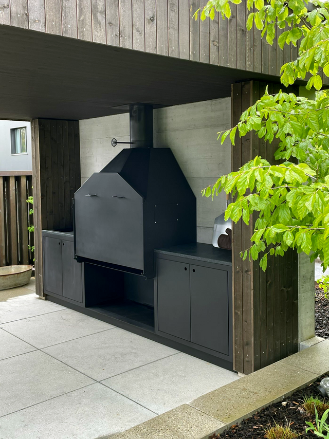 Die minimalistische Outdoorküche