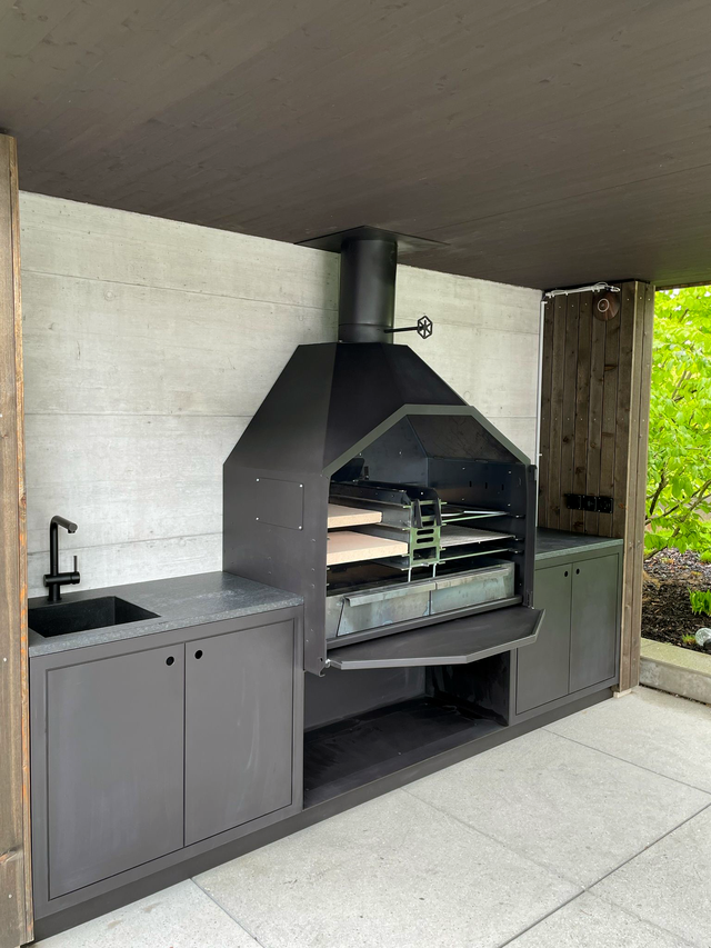 Die minimalistische Outdoorküche