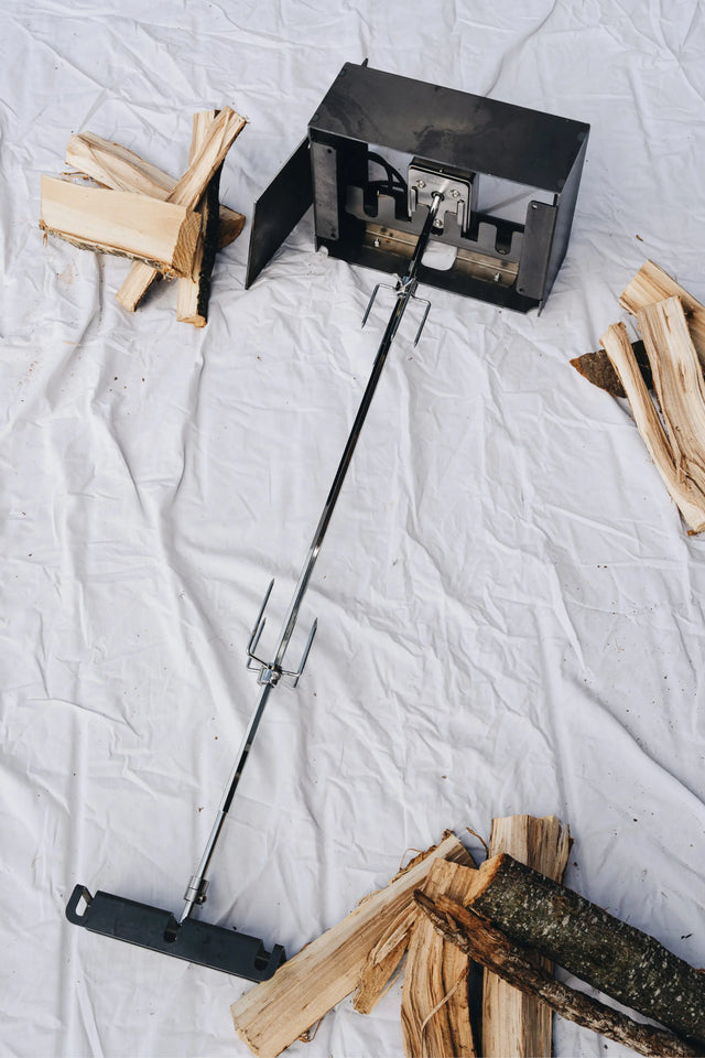 Rotisseriespieß für Braai