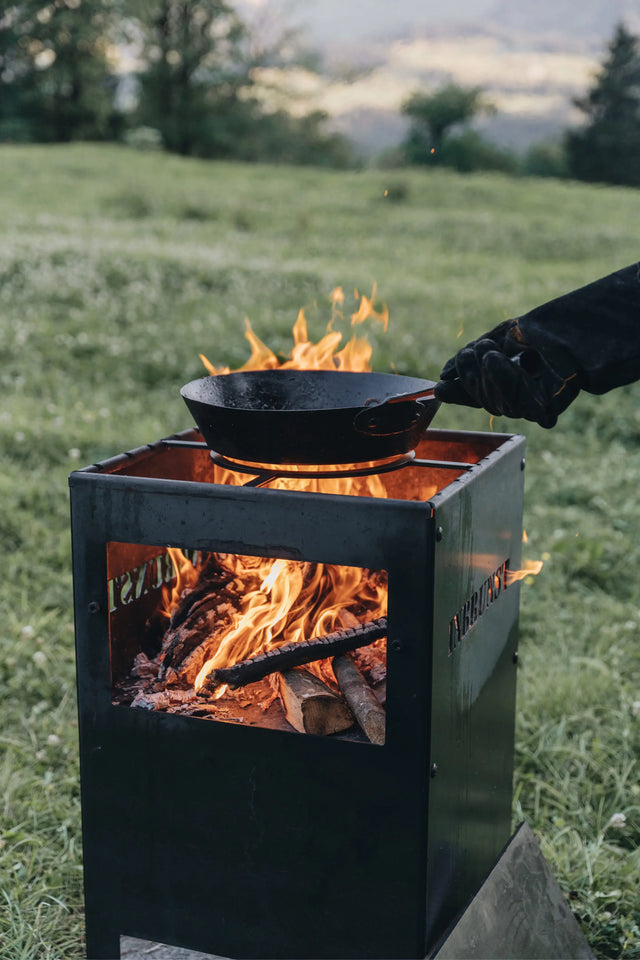 Wok- und Pfanneneinsatz für Feuerbox