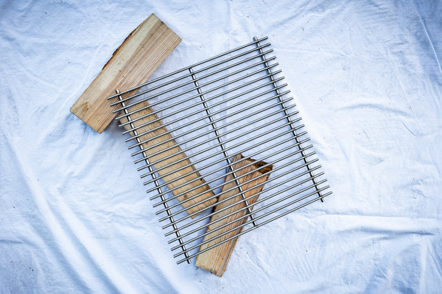 Großer Grillrost aus Edelstahl
